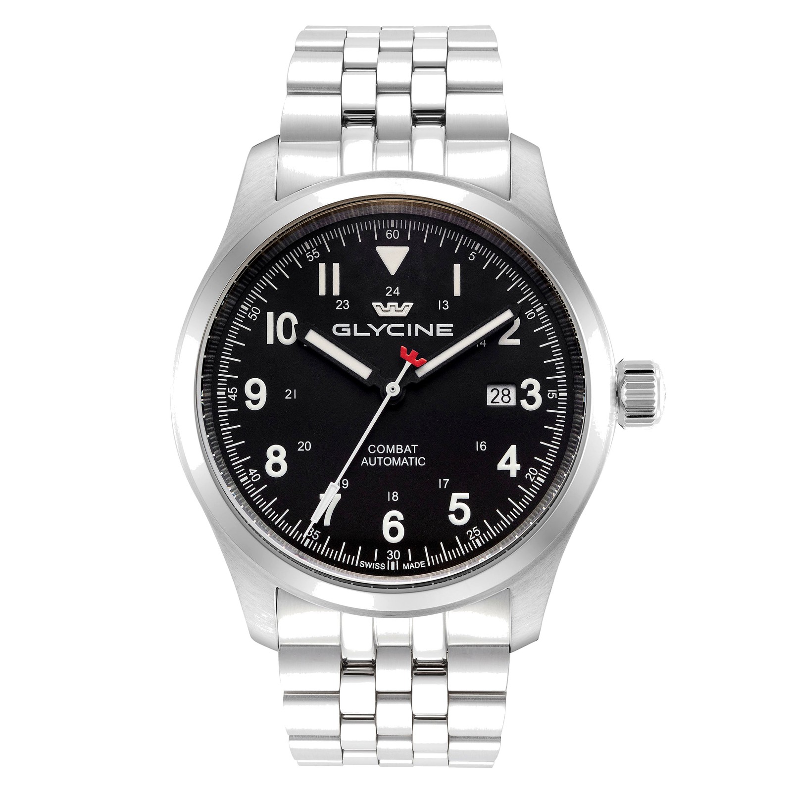 Glycine Men’s Combat Field 42mm Automatic Stainless Steel Watch GL0558