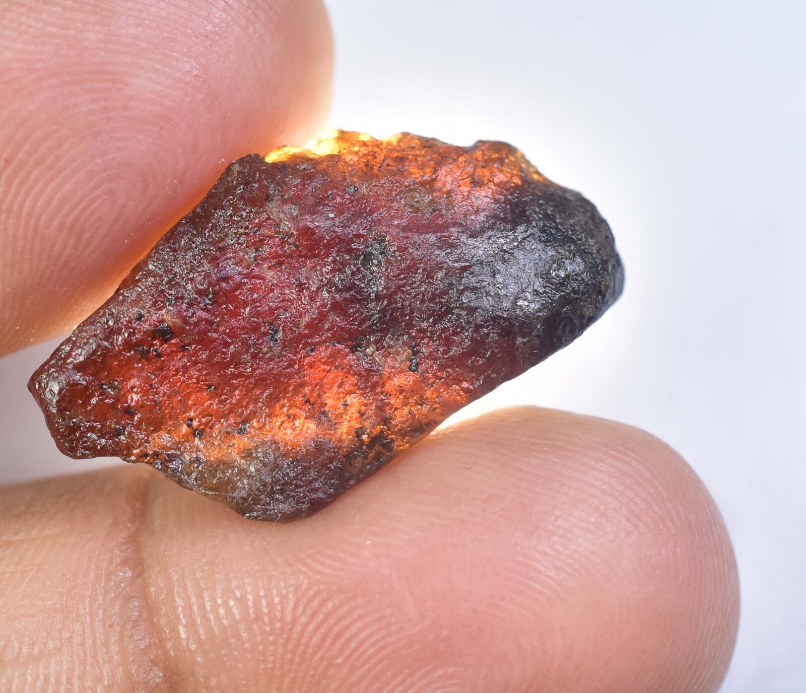 21.25 Ct Natural Hessonite Orange Garnet Certified Untreated Facet Loose Rough
