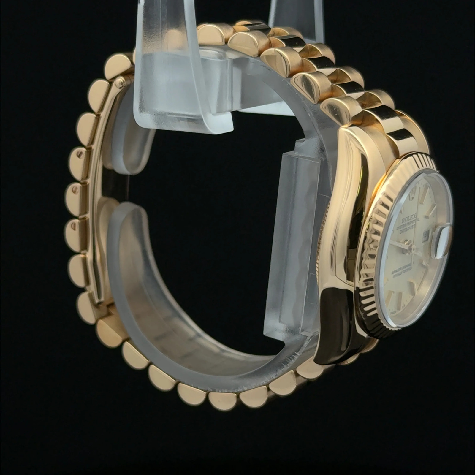 2004 Rolex Datejust Lady President Champagne Stick President 179178 Complete YG