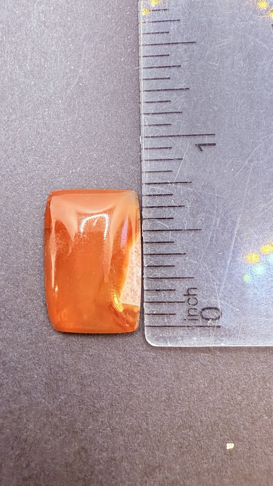 Gemstone Cabochon Carnelian Flat Back Rectangle