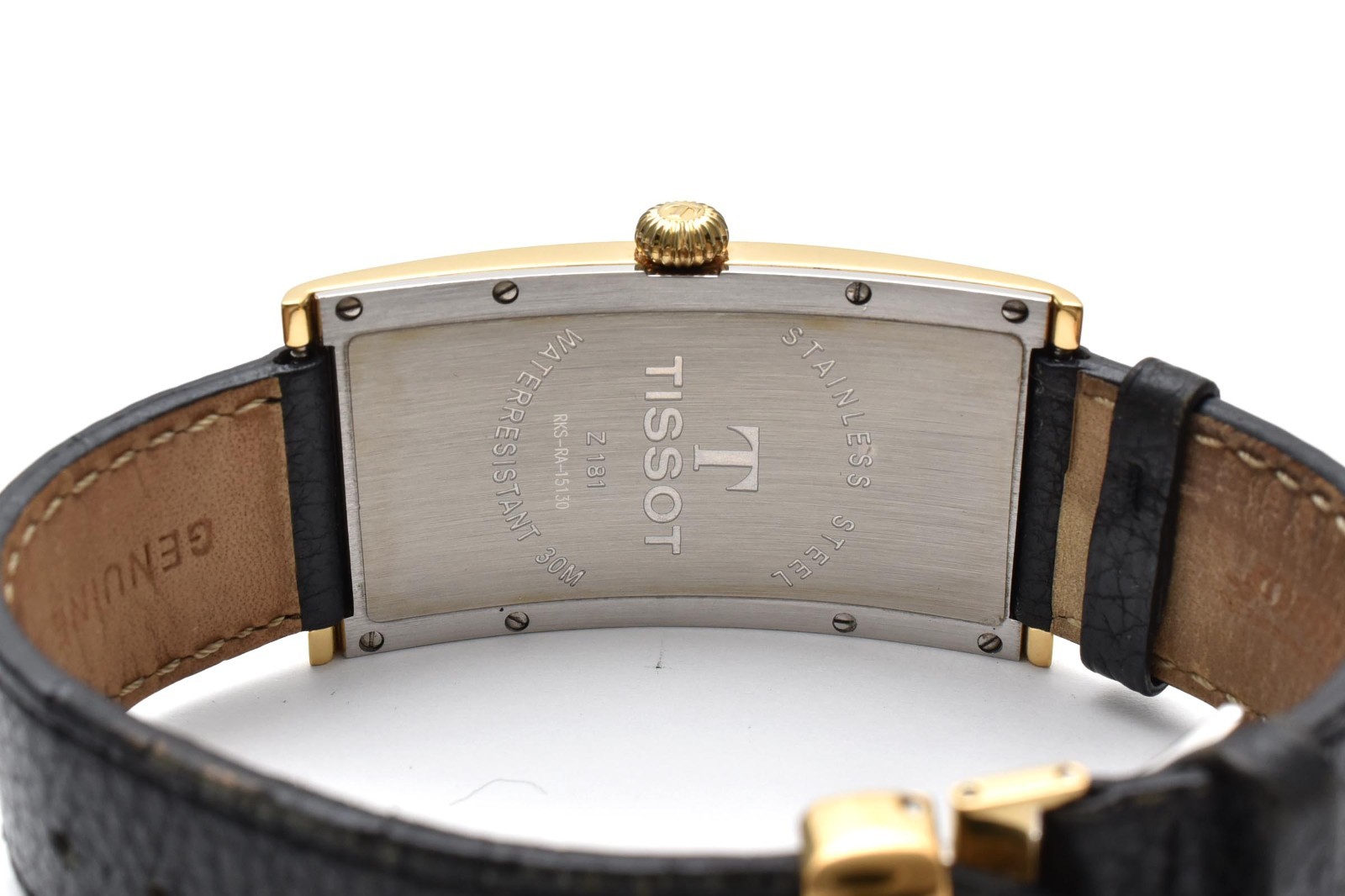 [Papers] Tissot Heritage Banana Z181 Gold Quartz Men’s Watch 27mm Centenary Tank
