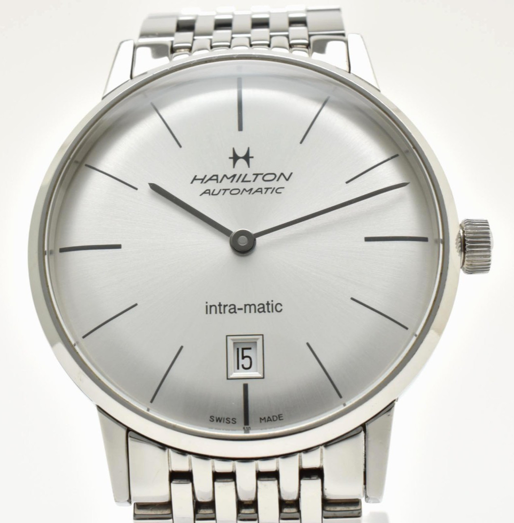 Hamilton American Classic Intra-Matic H384551 Silver Automatic Men’s Watch SS