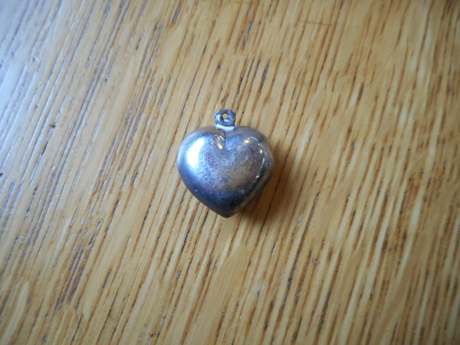 HEART CHARM small, silver for yourself or for the one you love. Approx. 3/4 in.