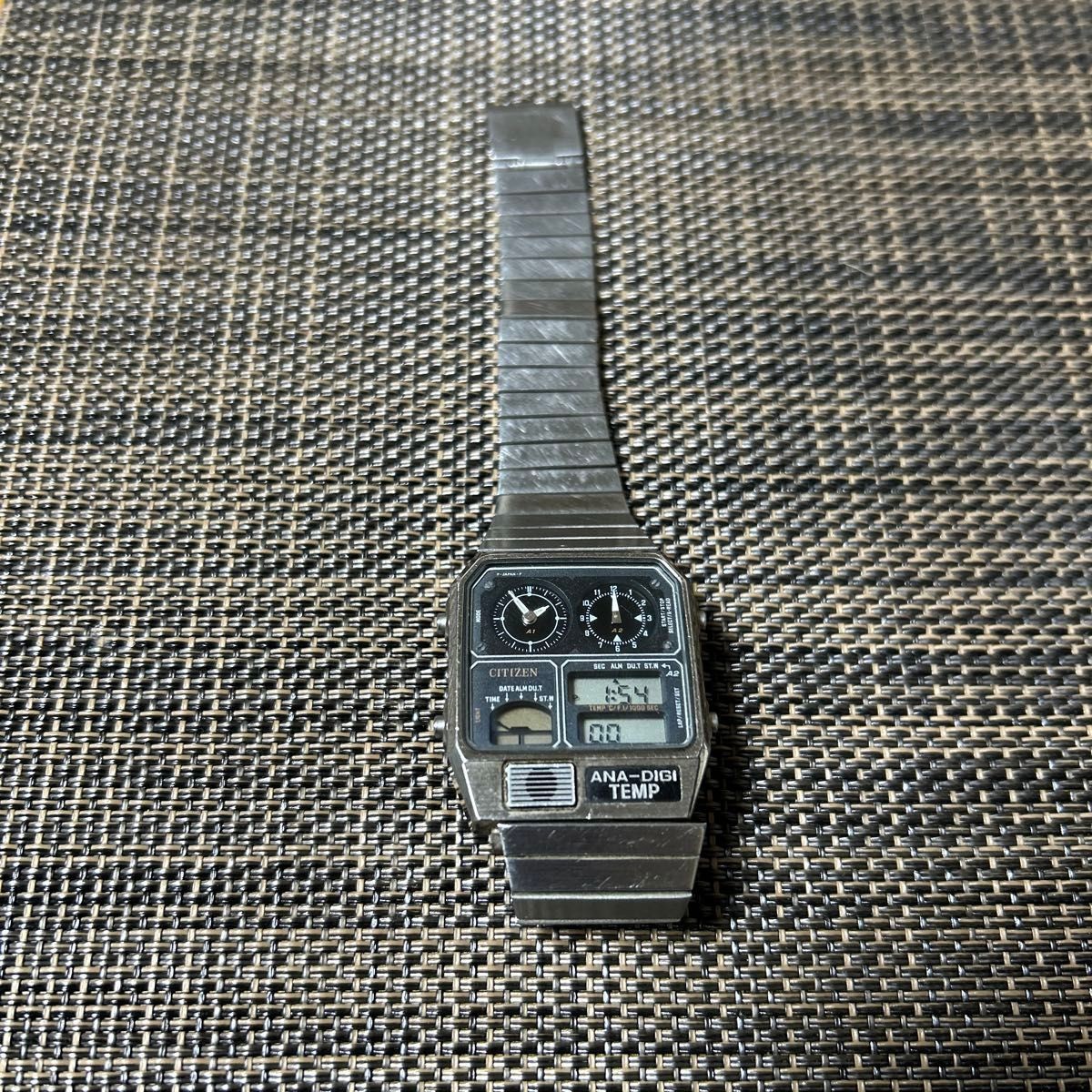 CITIZEN ANA-DIGI TEMP 8982-089618TA Vintage Original Battery Replaced Working