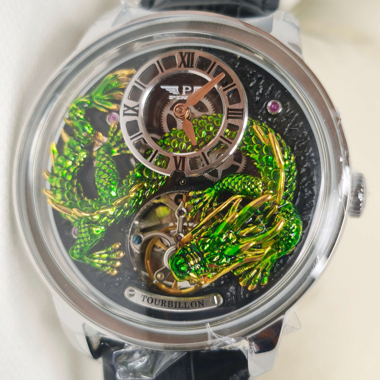 PINDU Dragon Men’s Stainless Steel NEW