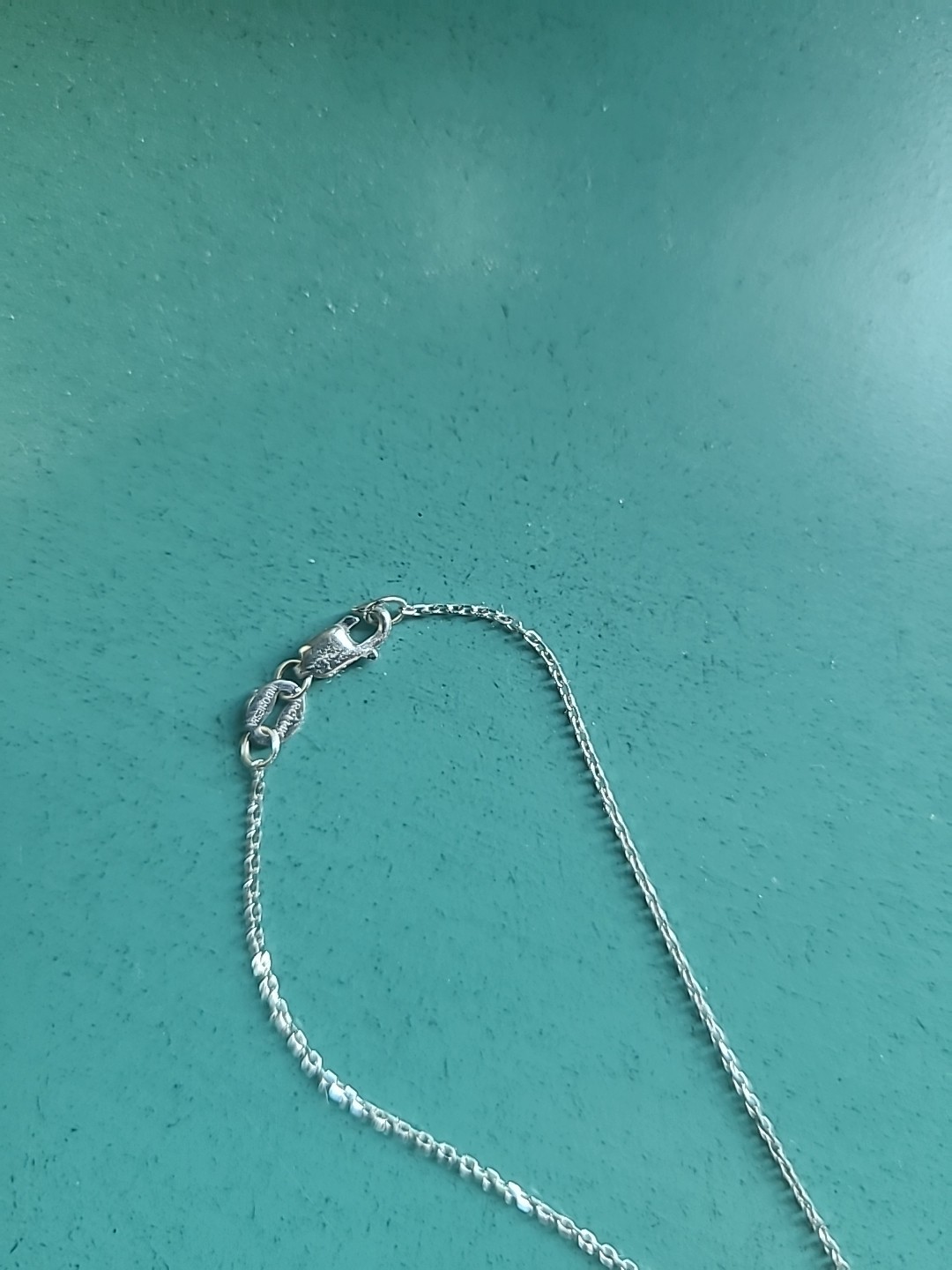 Diamond Solitaire Necklace, 16″ White Gold Necklace, .03 CT, 2.1 MM Mini Diamond