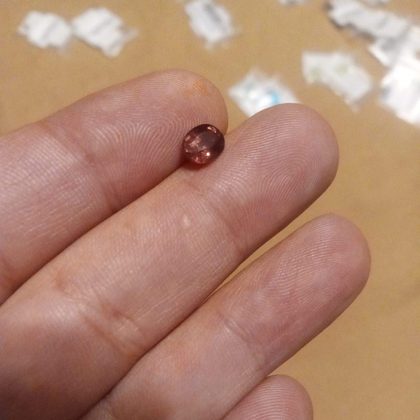 1.32 ct natural color change garnet cushion pinkish purple to reddish orange 😍
