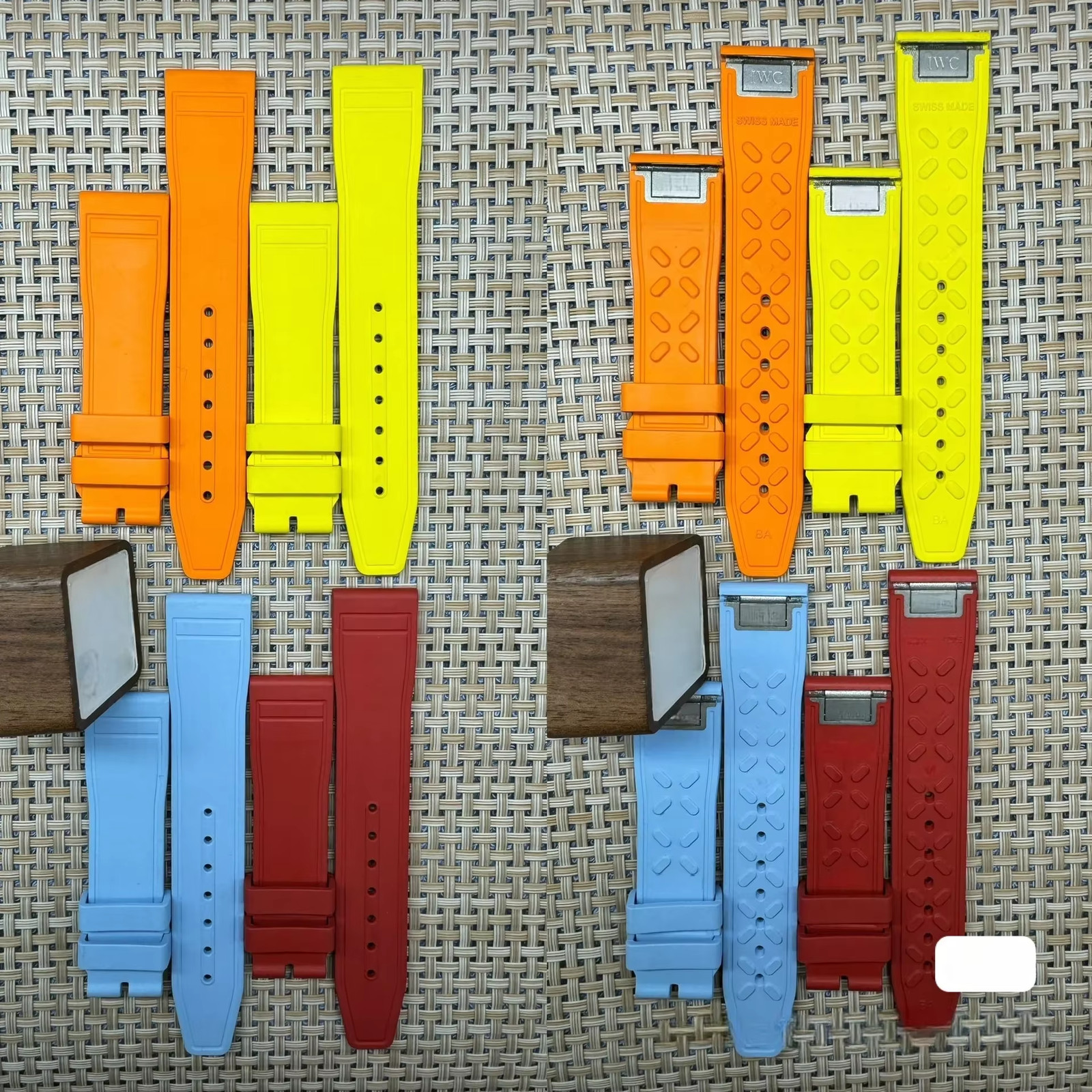 20mm FKM Rubber Quick Release Watch Band Strap Fits IWC Pilot Portofino Mark XX
