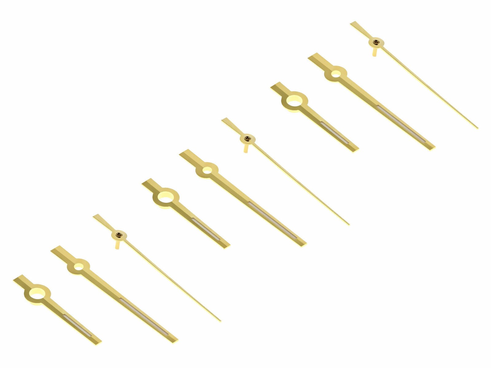 Gold 3 Set Replacement Watch Hands For Rolex Date 1520 1570 Non Quickset