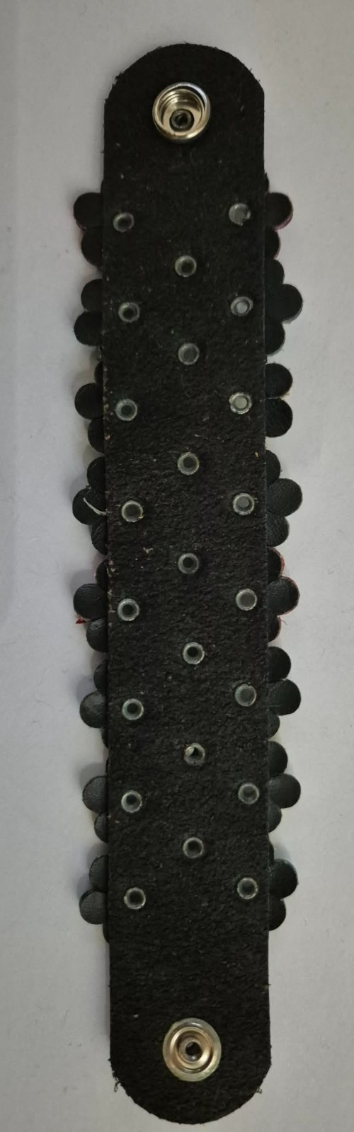 Black & Multicolour Flower Rivet Cuff Bracelet