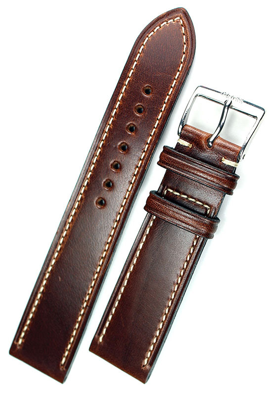 20mm Vintage Graf Handmade GERMANY Calf Leather Strong Quality BAND Strap Brown