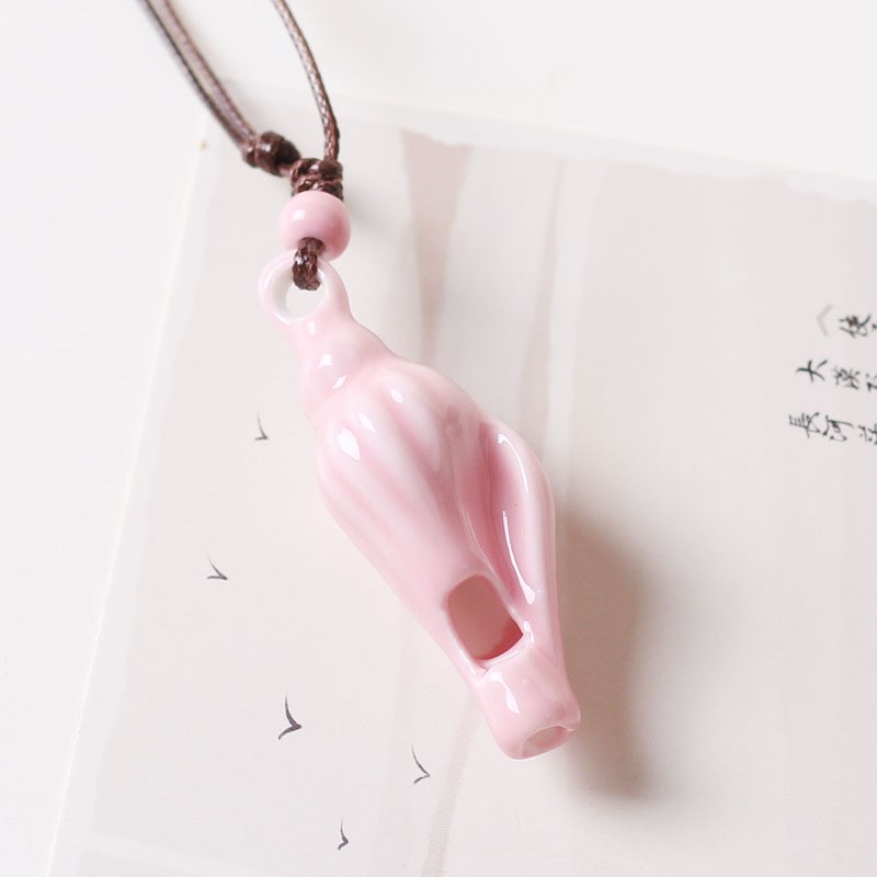 Ceramic Conch Whistle Necklace, Fresh and Sweet, Student Girl