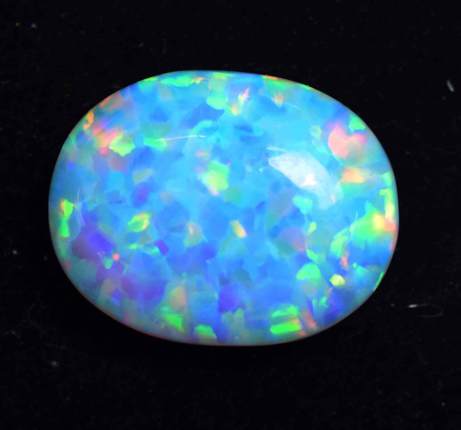 15.75 Ct Natural Ethiopian Fire Opal Certified Play of Color Untreated Gemstone