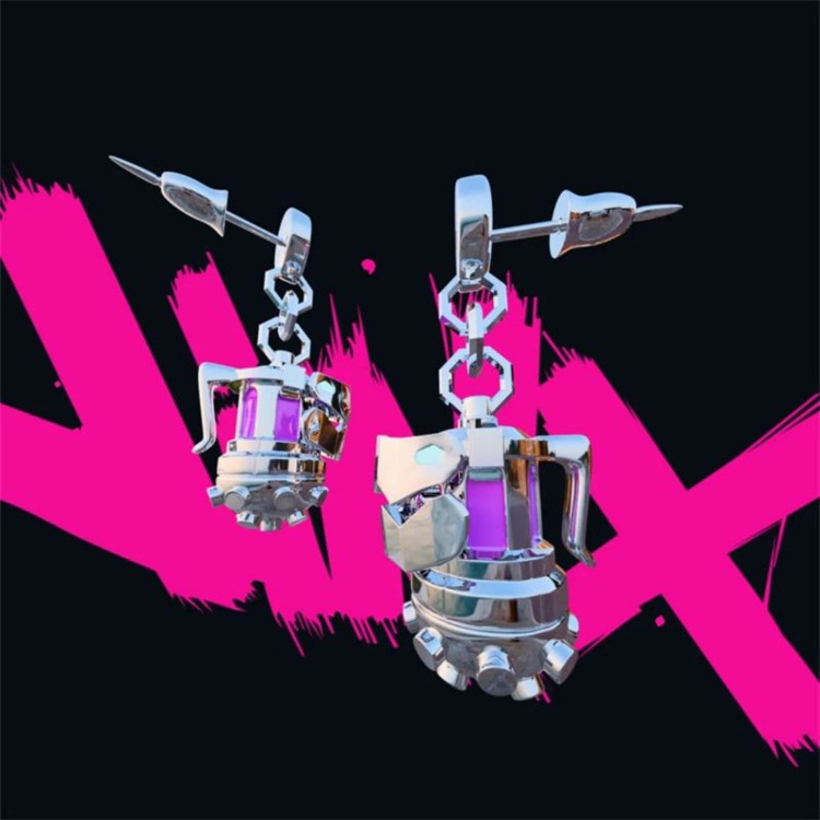 Anime Arcane：League of Legends Jinx Pendant Earrings Eardrop Toy Womens Gift New