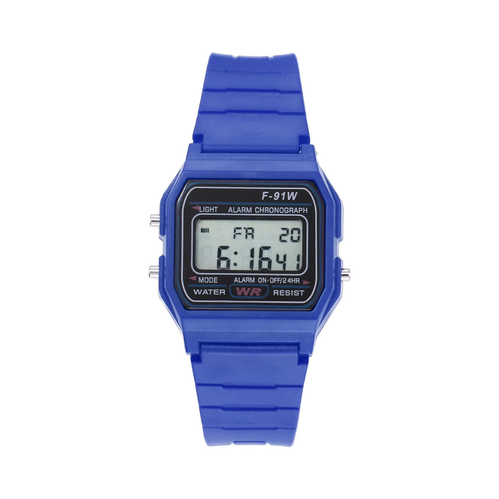 Kids Digital LED Sports Watch Alarm Stopwatch Rubber Strap F91W Style