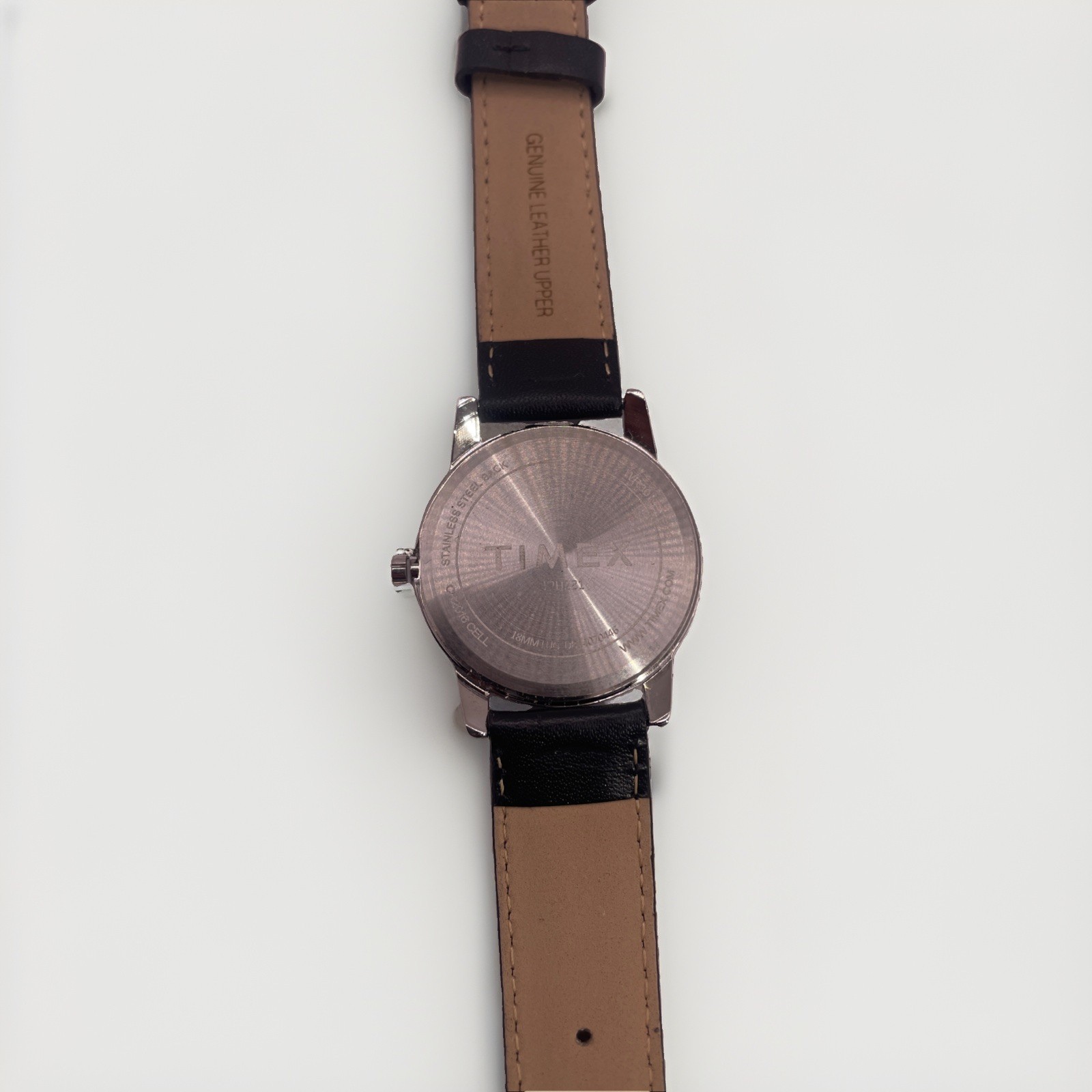 Timex T2H281 Easy Reader 35mm Black Leather Strap Watch for Men-No Box