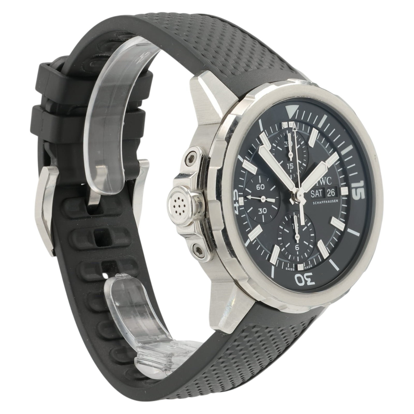 IWC Aquatimer Black Dial Stainless Steel 44mm Automatic Men’s Watch IW376803