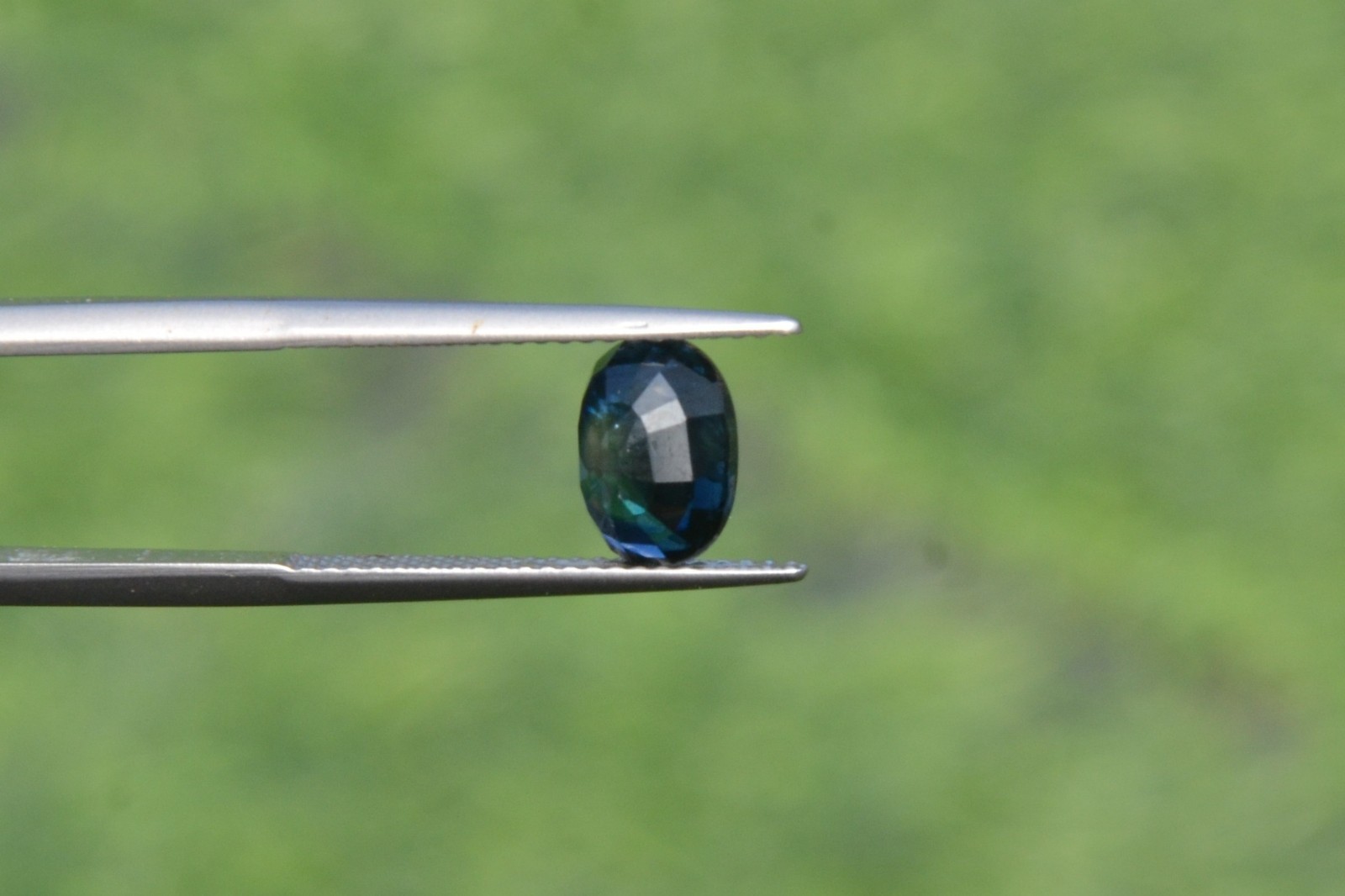 Natural Blue Sapphire 2.43 Carat. Normal Heated Oval Step Cut