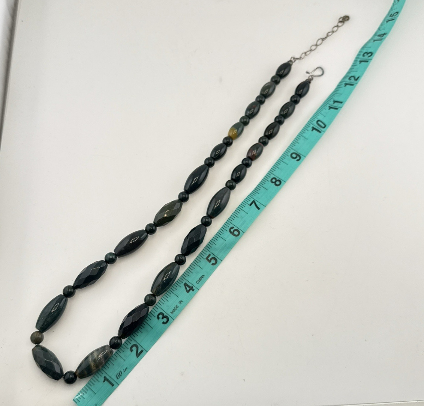 Jay King Necklace Earrings Set Lot Teal Green Blue Beaded Sterling Silver DTR
