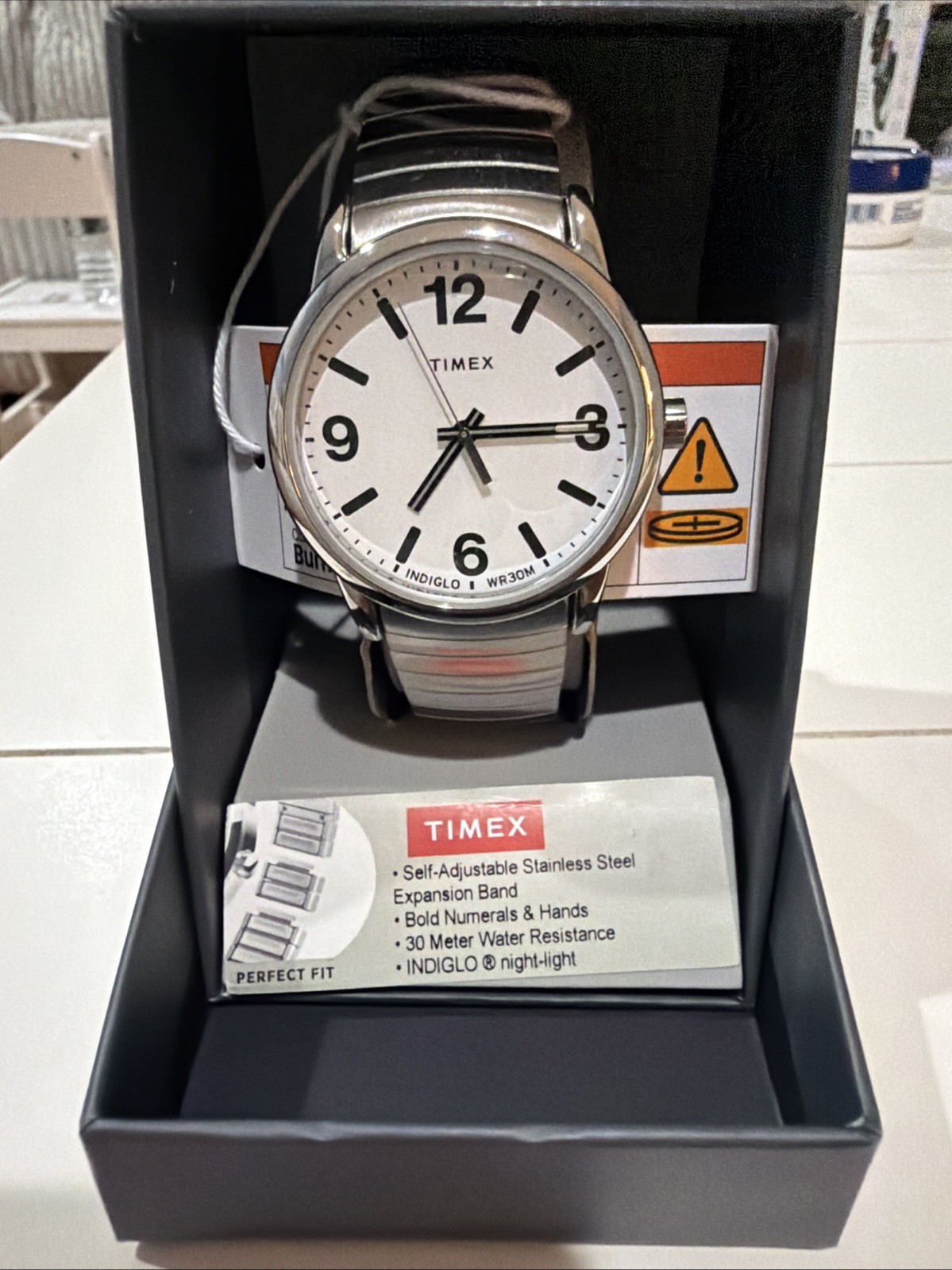 Timex Easy Reader Self-Adjustable Expansion Band TW2U98800 New