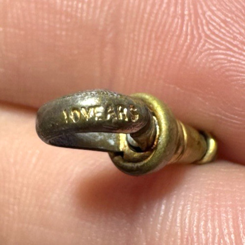 Vintage Marked 10 Years Watch Fob Swivel Chain Gold Filled Victorian Pocket 15