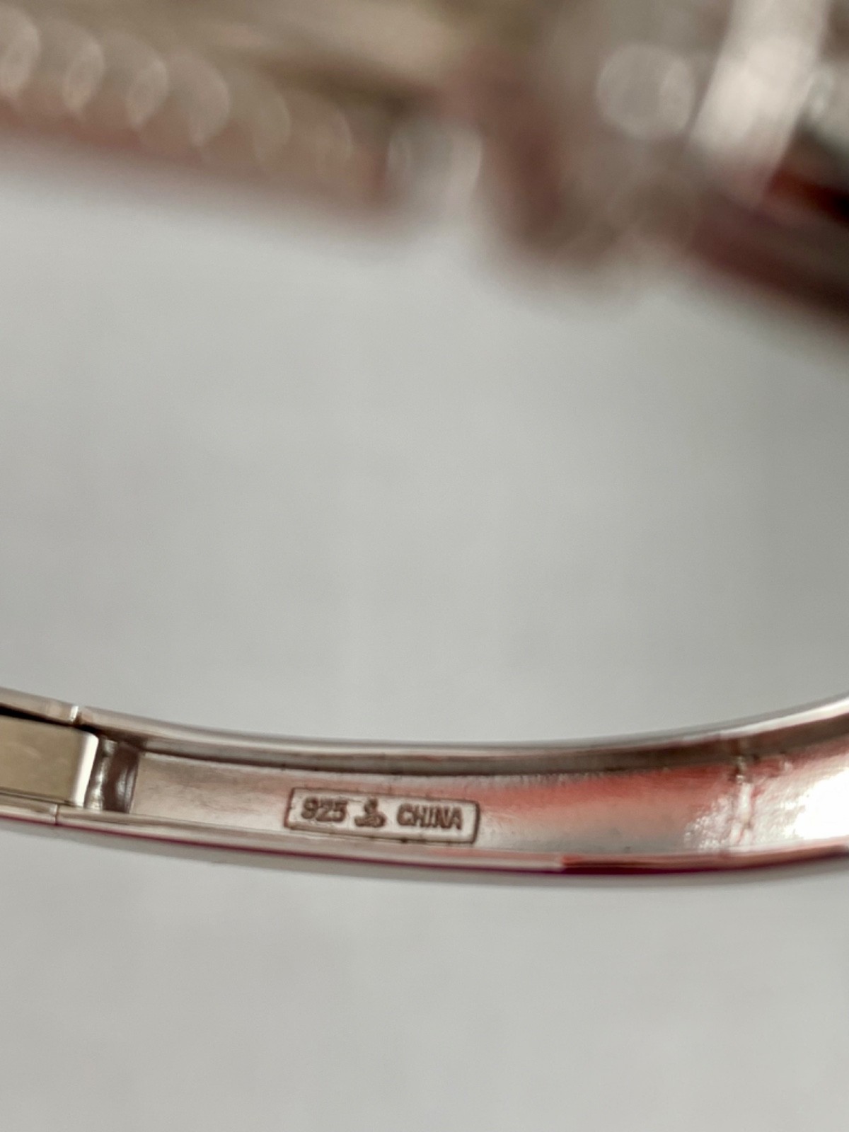 VICTORIA WIECK 925 STERLING SILVER ABSOLUTE BAGUETTE BUCKLE BRACELET 6.5”