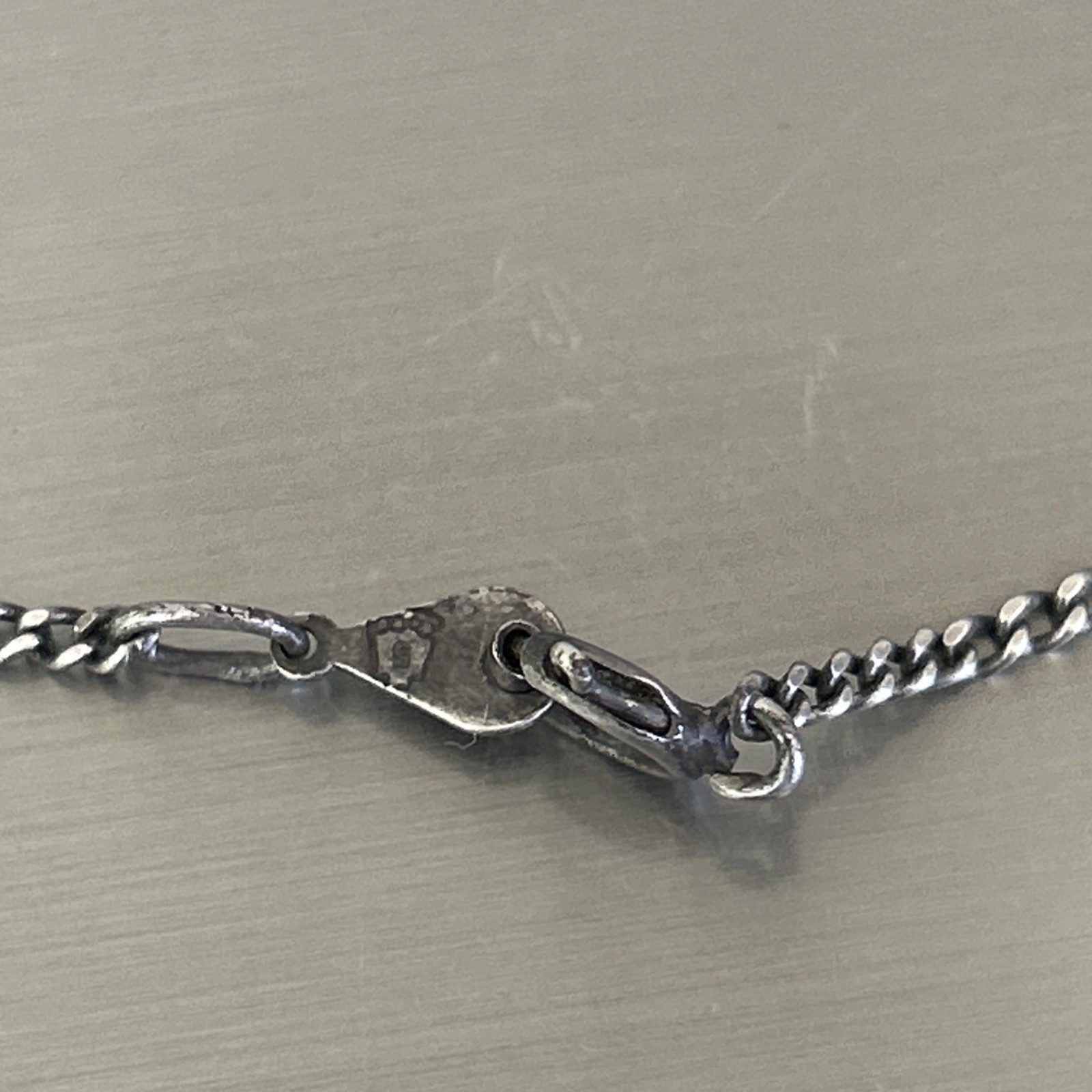 Vintage Hecho En Mexico Sterling Silver Chain Necklace 20 1/2” 3.8G