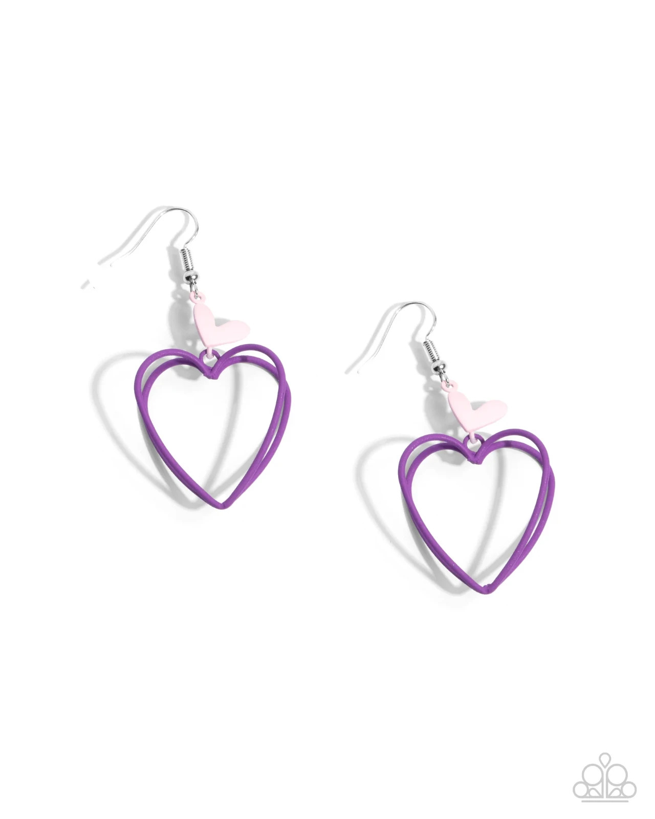 Paparazzi Earrings – Acceptable Affection – Purple