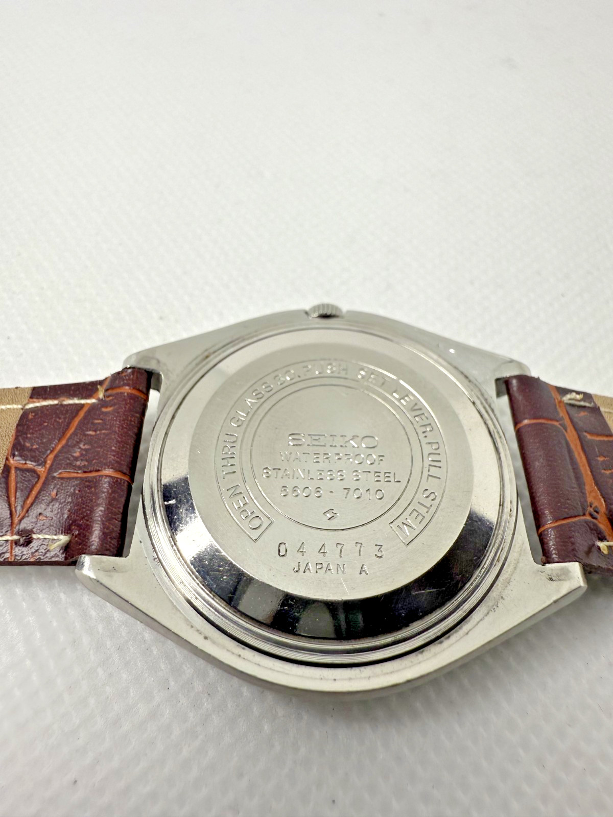 Rare SEIKO Lord Matic 5606-7010 Ukiyo-e Dial Japan