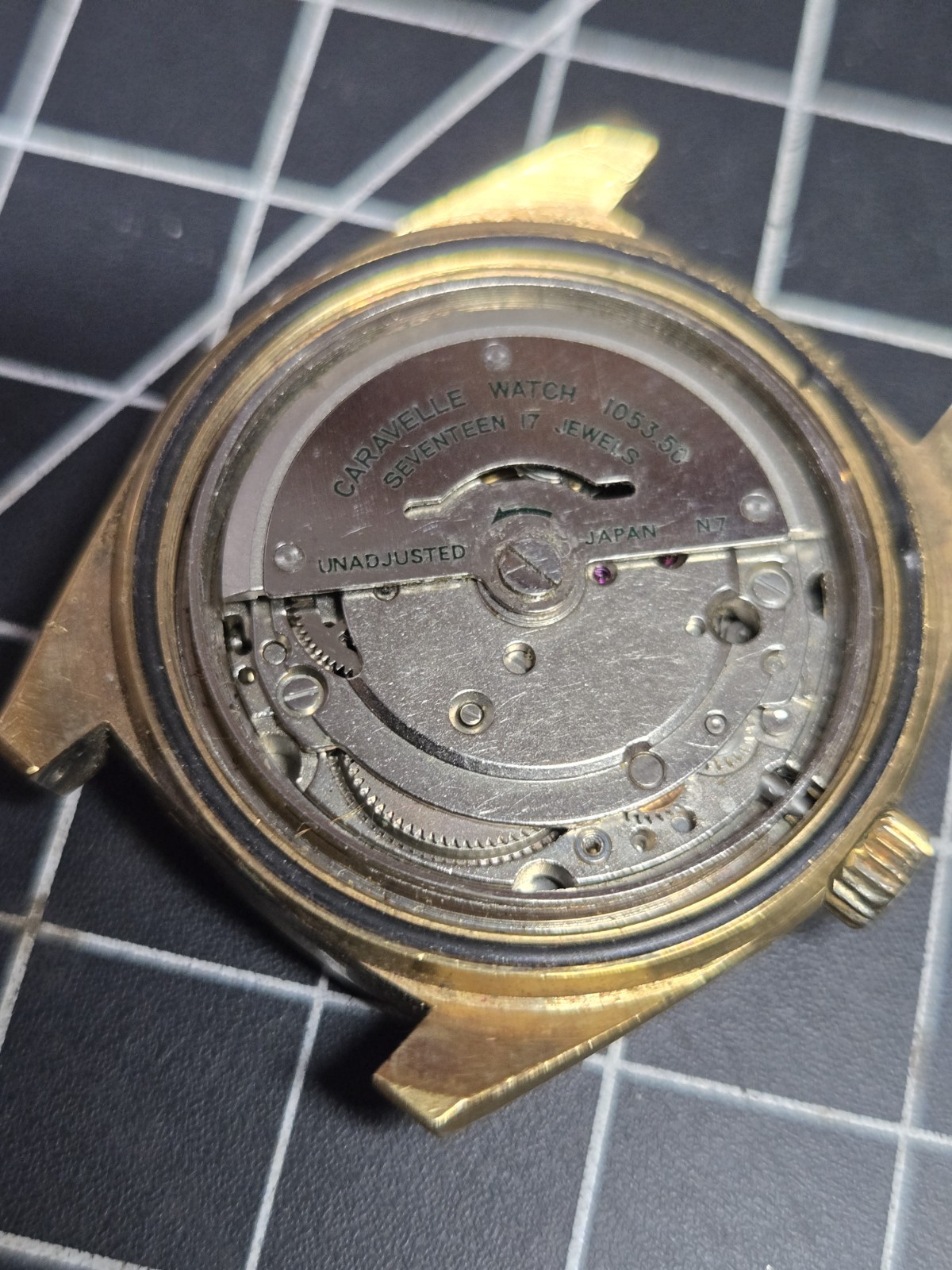 caravelle set o matic 1053.50 automatic watch