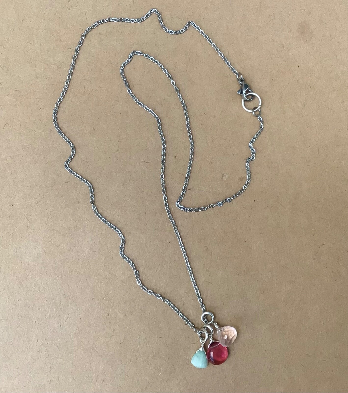 NEW SUNDANCE CHARM HANDMADE NECKLACE ARTISAN NATURAL GEMSTONE JEWELRY