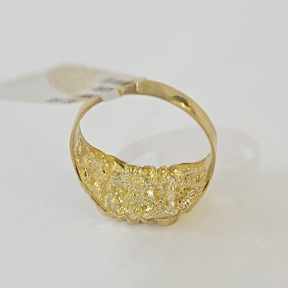 10k Nugget Ring Yellow Gold Women Men Real Genuine