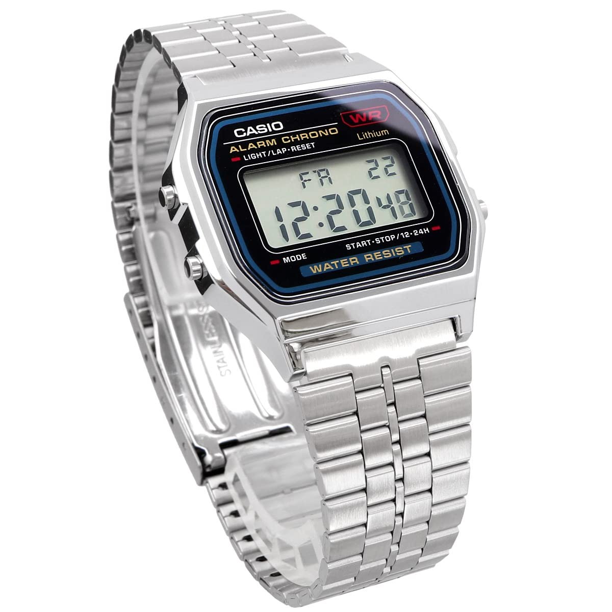 STANDARD Casio Men’s Watch, Rady’s Silver A159W-N1