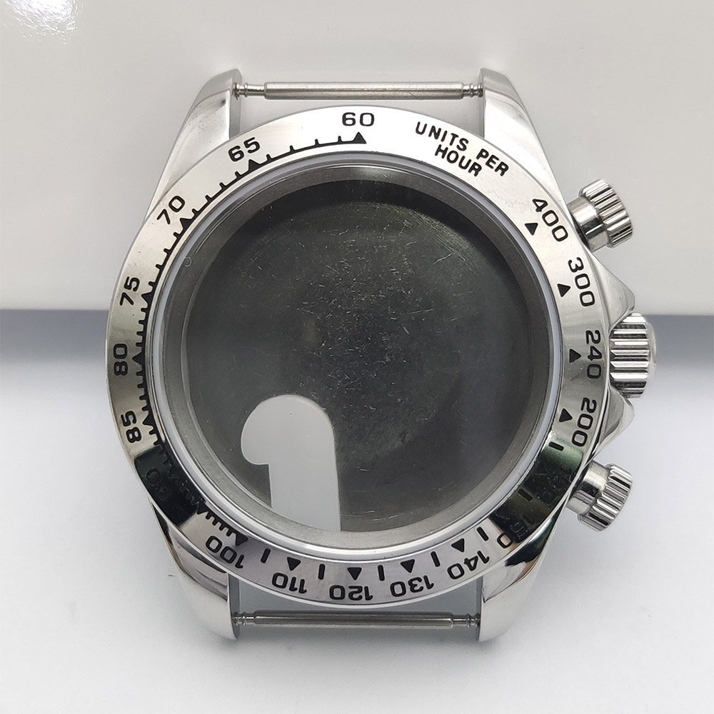 40mm Quartz Watch Case For VK63 VK64 Movement Sapphire crystal 32.5mm Watch Dial