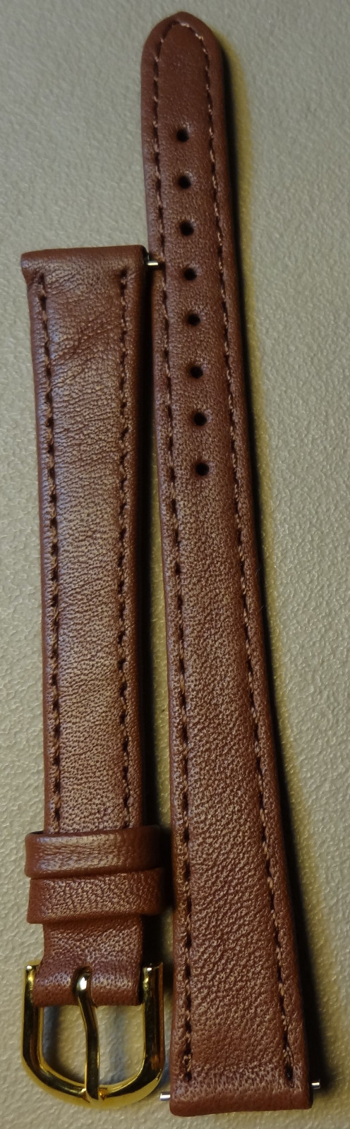 Ladies Womens Timex Brown Genuine Leather Calf 13mm LONG Watch Band Strap EZ Pin