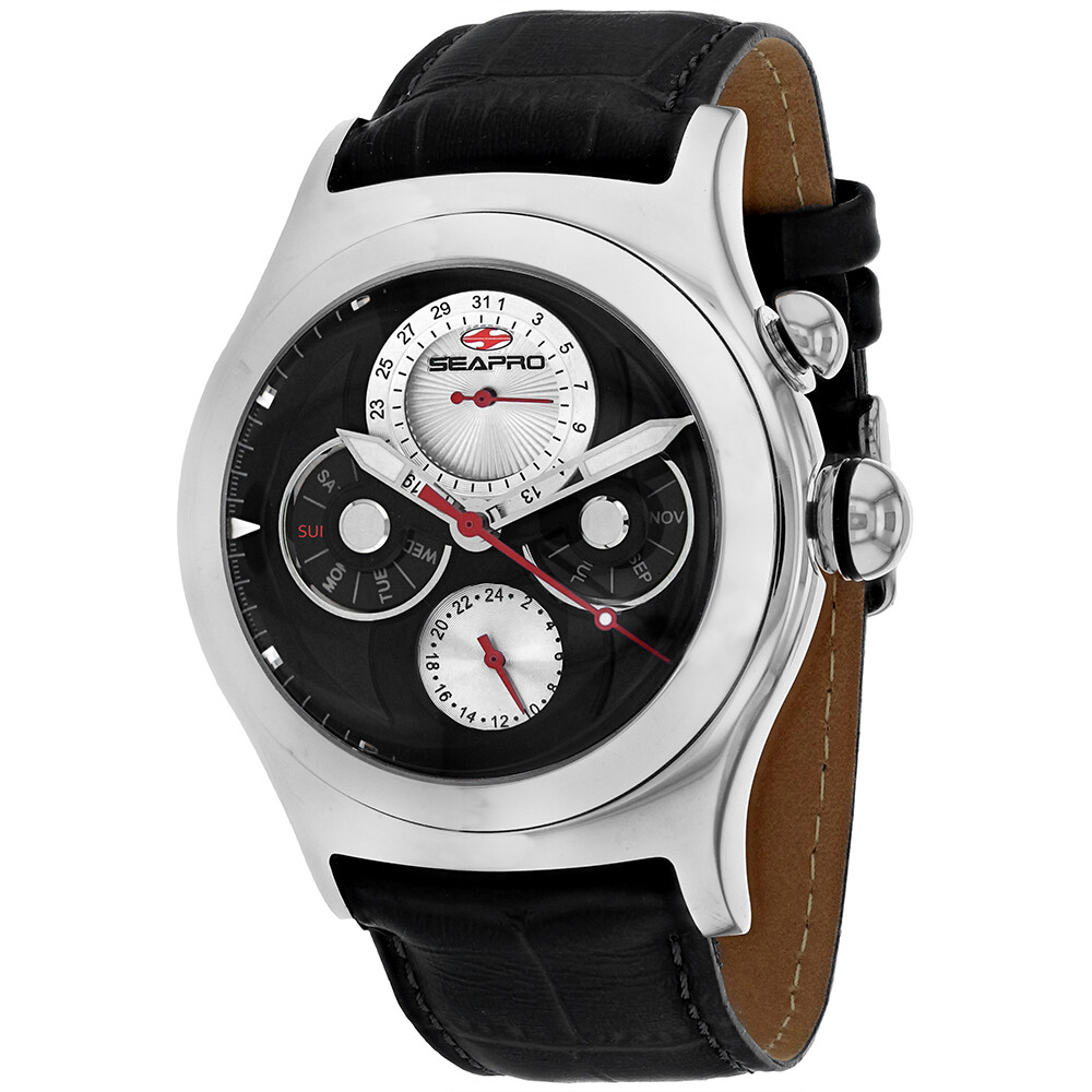 Seapro Men’s Chronoscope Black Dial Watch – SP0131