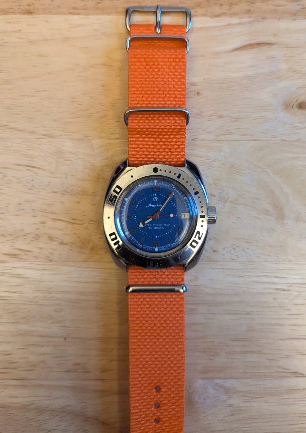Vostok Amphibia 710007 Watch Diver Mechanical Automatic USA Seller