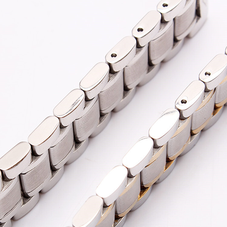 Solid Stainless Steel Watch Band Strap Metal Curved End 19/20/21mm for Longines