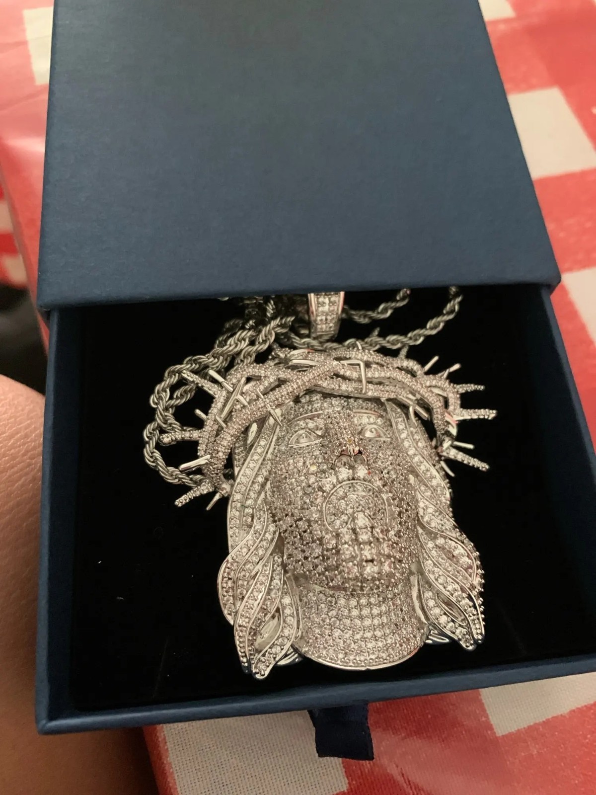 Iced Out Ratten Jesus Necklace Pendant for Men – Hip Hop Fashion Jewelry