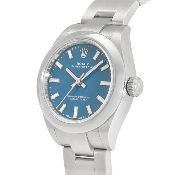 Rolex Oyster Perpetual 276200 Stainless Steel 28.0mm Blue Dial Automatic #YKW577