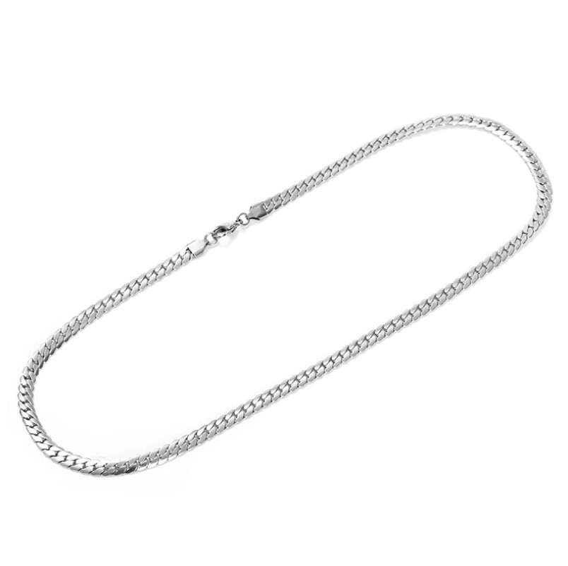 925 Sterling Silver Miami Cuban Curb Chain Necklace 18-24″ MEN WOMEN 4mm