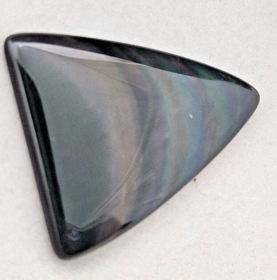 Gemstones Loose Obsidian Cabochon 8.9 gr Pendant Size 40 mm x 32 mm x 5 mm