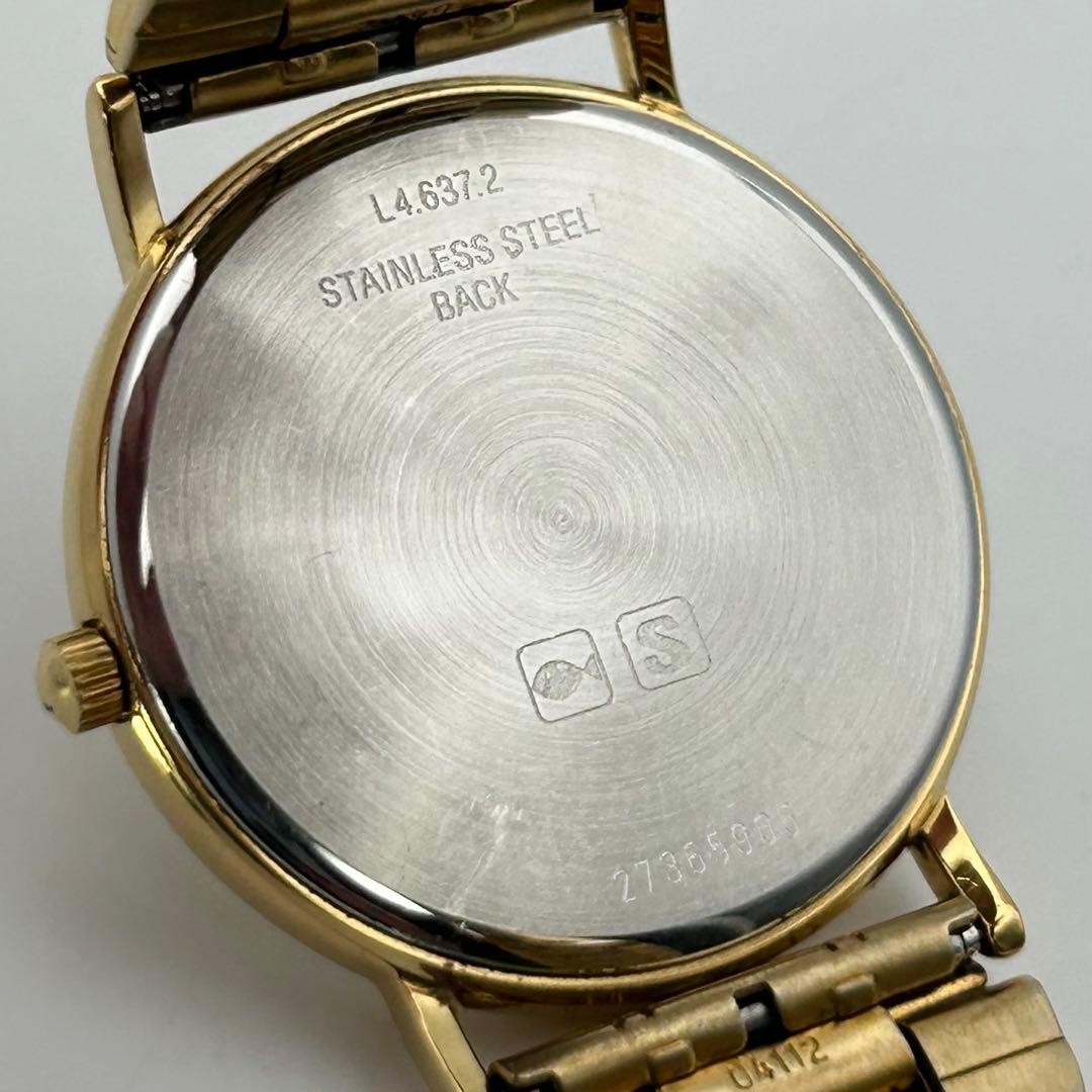Longines L4.637.2 Quartz Gold Dial Men Wristwatch