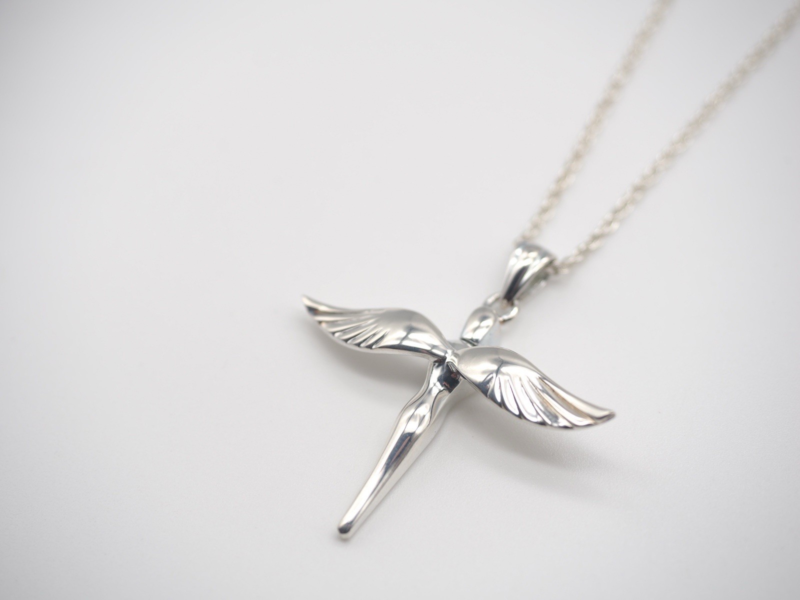 925 Sterling Silver Cremation Jewelry Memorial Angel Wings Ashes Keepsake Urn