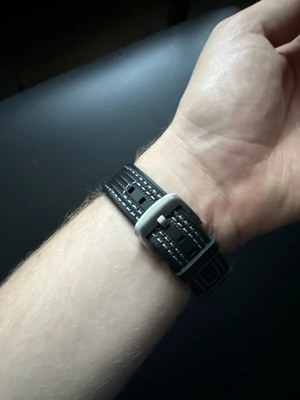 20mm Quick Release Weave Silicone Rubber Strap Curved End Band Tool For Watch