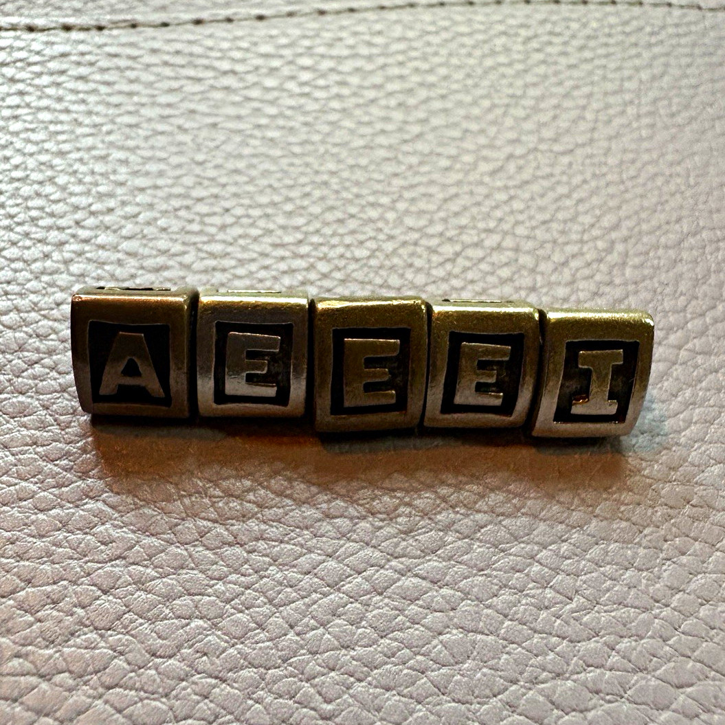 Authentic Pandora Alphabet Letter Charms A E E E I Lot 925 ALE Sterling Silver