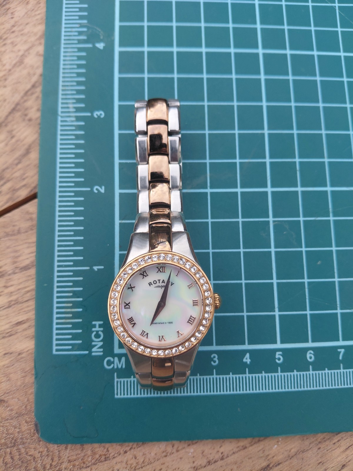 Rotary 2 Tone rose Gold & silver Bracelet Watch LB03501/71 – See video