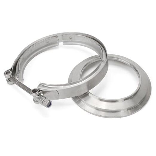 5 to 4” T6 Flange Exhaust Reducer Clamp V Band Kit Stainless Steel Fit for