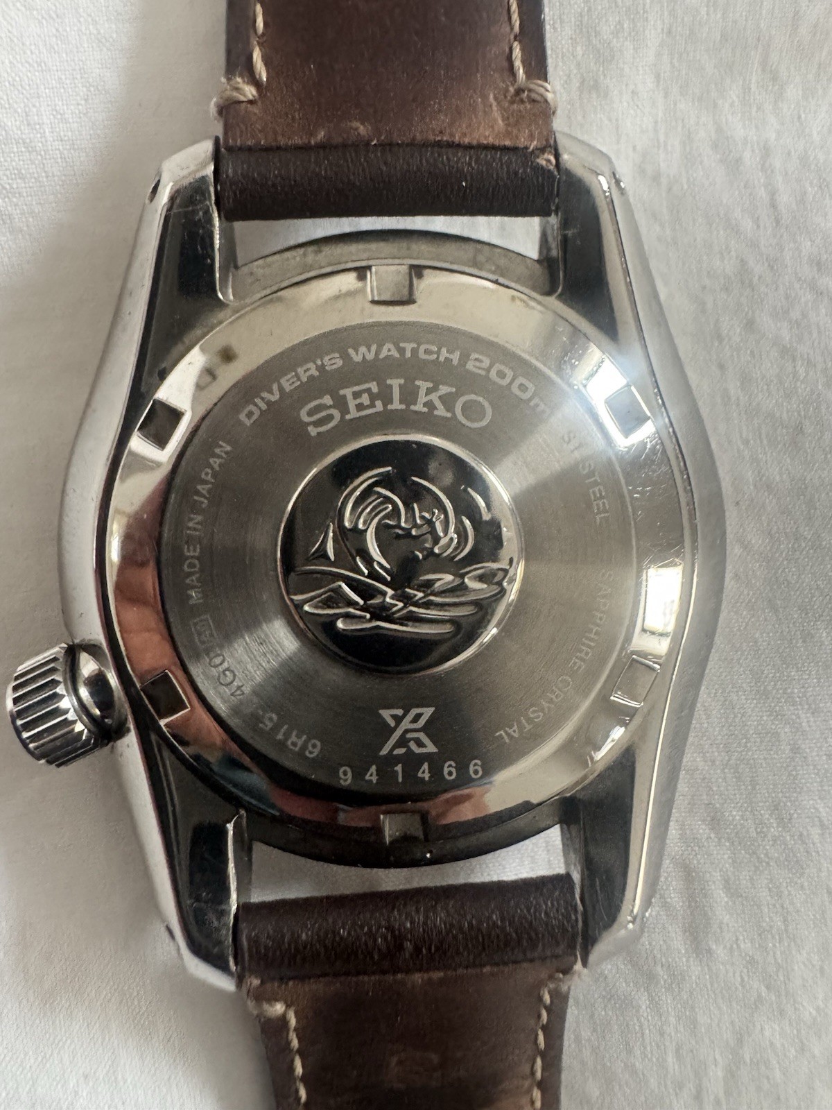 Seiko Prospex SPB105J1 MM200 Automatic 200m Divers Watch. Dark green sunset