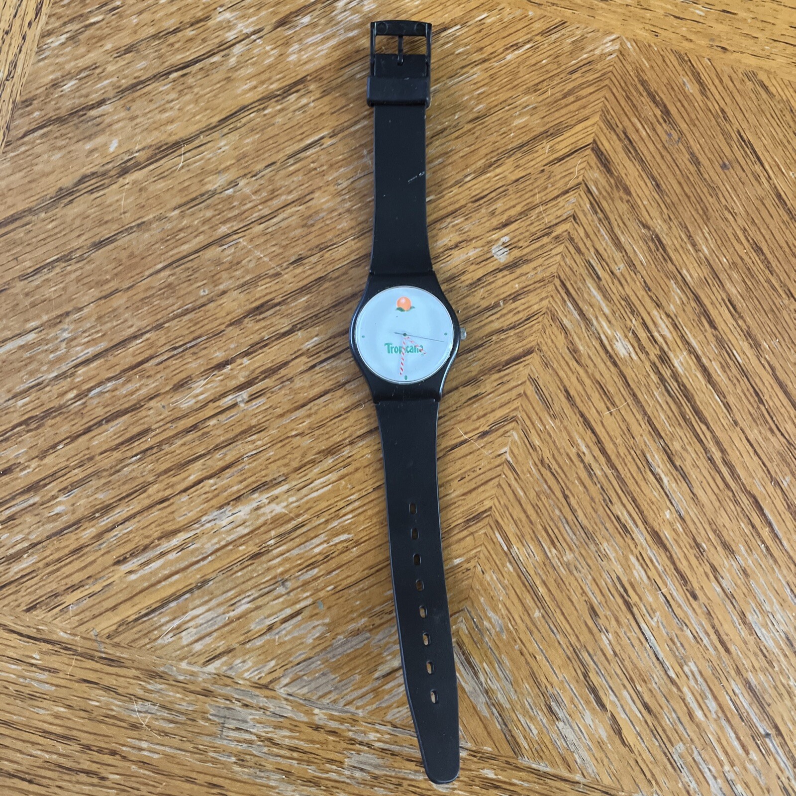 Black Tropicana Watch Orange Juice Hong Kong Movement China